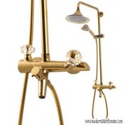 تصویر شیر حمام سیتکو با علم دوش مخصوص کد 01A100K طلایی 