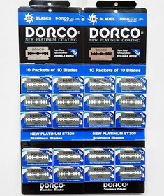 تصویر تیغ ورقی دورکو DORCO (فروش به صورت 20 بسته 10 عددی) DORCO razor blade (sold in 20 packs of 10 pieces)