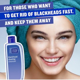 تصویر پاک‌کننده جوش‌های سرسیاه 200 میلی‌لیتر برند clean & clear Blackhead Clearing Cleanser 200ml