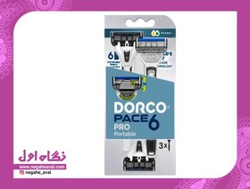 تصویر خودتراش 6 تیغه Pro Protable دورکو بسته 3 عددی 