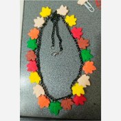 تصویر گردنبند برگ های پاییزی 