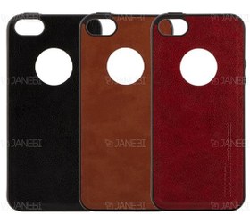 تصویر قاب طرح چرم آیفون Huanmin Leather Case Apple iPhone 5/5S 