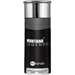 تصویر اسپری بدن خوشبو کننده مونتانا لجندو مردانه بایلندو Montana Legendo body spray Freshener Men Bailando 200 ML