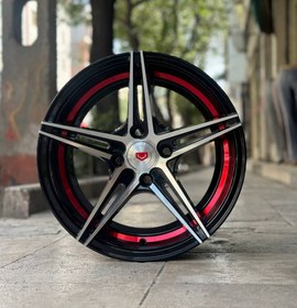 تصویر رینگ اسپرت سایز ۱۵×۷ (۱۱۴-۱۰۰×۸) رختراش مشکی Sport wheel size 15"(8×100-114) MB