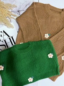 تصویر بلوز بافت شکوفه ای 