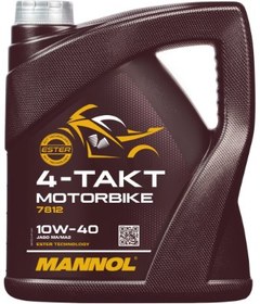 تصویر روغن موتور سیکلت مانول مدل 10w-40 حجم ۴ لیتری Mannol motorcycle oil model 10w-40 4 liter