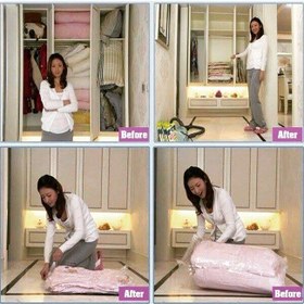تصویر کیسه های وکیوم بگ لباس و رختخواب اصلی Vacuum Compessed Bag