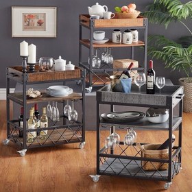 تصویر ترولی بار کدTBAR9109 - فندقی Trolley bar