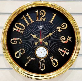 تصویر ساعت دیواری پی ام سی کد 307 دوزمانه عرض 63 PMC Clock