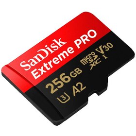 تصویر کارت حافظه 256 گیگابایت سندیسک Sandisk Micro SD A2 Extreme Pro 256GB 200 MB/S 667X 