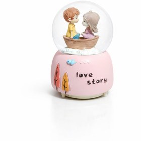 تصویر گوی موزیکال پمپی طرح قایق آرزو 