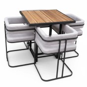 تصویر میز و صندلی غذاخوری مدل آزالیا 