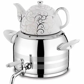 تصویر کتری و قوری 4 لیتری فورته Forte Kettle and Teapot set _4 Litter