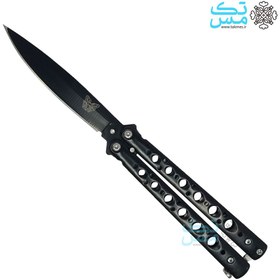 تصویر چاقوی پروانه ای اسکلت سایز بزرگ (22 سانتی) 003 butterfly knife 