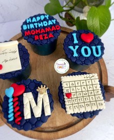 تصویر کیک تولد پسرانه پک‌کاپ 