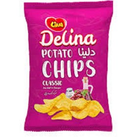 تصویر لینا چیپس سرکه ای 52گرم 