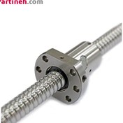 تصویر مهره بال اسکرو FSU2505 قطر 25 گام 5 میلیمتر برند جی تن (GTEN) ساخت تایوان (T4) GTEN FSU2505 Ball Screw Nut Diameter 25mm pitch 5mm