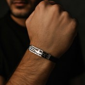 تصویر دستبند چرمی طرح 3 