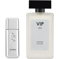 تصویر پک دو عددی ادوتویلت مردانه مدل VIP و عطر جیبی مردانه مدل VIP 212 النترا تاینی Elentra VIP Edu Toilet For Man And Elentratiny VIP 212 Parfume For Man