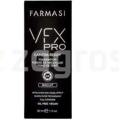 تصویر کرم پودر مدل Vfx poro حجم 30 میل فارماسی BISCUIT04 Farmasi Vfx Pro Foundation 30 ml