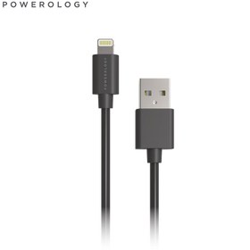 تصویر کابل تبدیل USB-A به لایتنینگ پاورولوجی مدل P12BLBK طول 1.2 متر Powerology P12BLBK