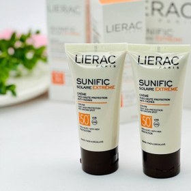 تصویر ضد آفتاب لیراک رنگی وspf50 