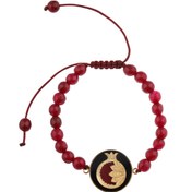 تصویر دستبند سنگ انار یلدا 