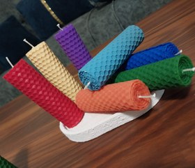 تصویر شمع موم عسل - قرمز 