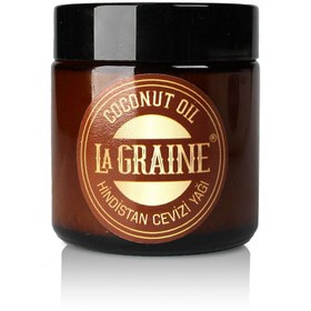 تصویر روغن نارگیل اورجینال برند La graine مدل Coconut Oil 100 ml کد 684509387 