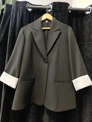 تصویر کت آستین دوبل - مشکی / دو 