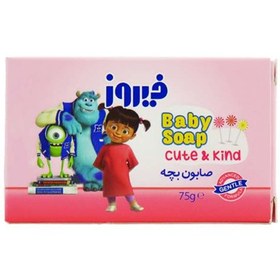 تصویر صابون پوست حساس کودک فیروز 75 گرم Firooz Pink Baby Soap 75g