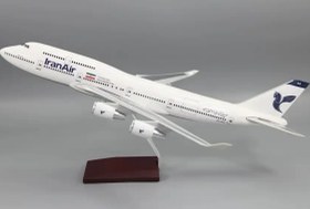 تصویر ماکت هواپیما بوئینگ ۷۴۷ ایران ایر | Airplane Model Boeing 747 IranAir 1:150 EP-IAG 