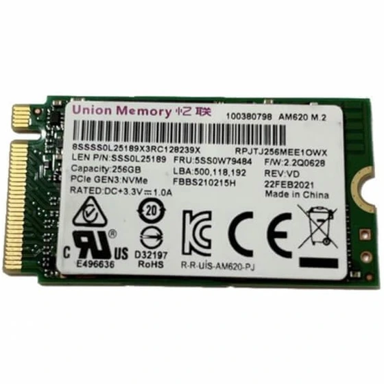 خرید و قیمت اس اس دی اینترنال یونیون 2242 M.2 NVMe مدل RPJTJ256MEE10wx ...