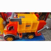 تصویر اسباب بازی کامیون حمل زباله زرین اسباب بازی کامیون زباله زرین تویز