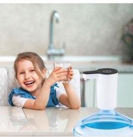 تصویر پمپ آب گالنی بطری شارژی HP70 سفید House Pratik 