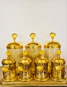 تصویر پاسماوری لیلیوم طلایی با استند چوبی 