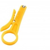 تصویر سیم لخت کن انگشتی Yellow Cable Stripper for Rj45 Cat5 Network Cable Cutter ‏