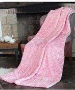 تصویر پتوی دو نفره صورتی پتو دوتایی 220 240 اورجینال Özdilek 