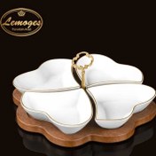 تصویر اردو خوری لیمون مدل قلب با فریم چوبی 