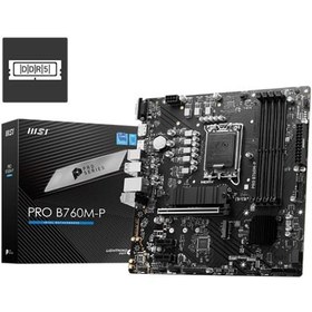 تصویر مادربرد MSI مدل PRO B760M-P DDR5 MSI PRO B760M-P DDR5 Motherboard
