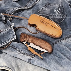 تصویر غلاف کارد تاشو چرم کد ۰۲۴۲ 