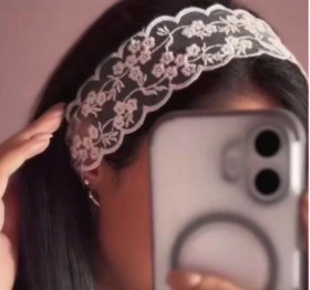 تصویر هدبند سوزنی گیپور 