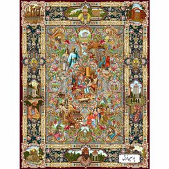 تصویر نخ و نقشه تابلو فرش سلاطین ایران جدید – کد NP4936 