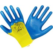 تصویر دستکش ایمنی نیتریل استاد کار 