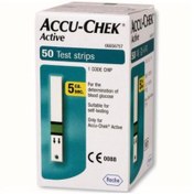 تصویر نوار تست قند خون آکیوچک اکتیو بسته 25 عددی Accu Chek Active Test Strip