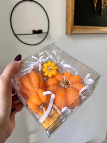 تصویر شمع کدو چهارسایزی 
