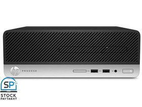 تصویر مینی کیس HP 400 G6 SFF با پردازنده i5 9400F، رم ۸ گیگ، حافظه ۵۰۰ گیگ HDD، گرافیک ۱ گیگ، درایو DVD و پورت‌های VGA و HDMI HP 400 G6 SFF with i5 9400F, 8GB RAM, 500GB HDD, 1GB VGA, DVD, VGA Port, HDMI, Display