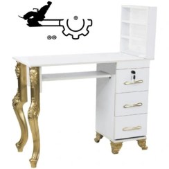 تصویر میز ناخن مدل پایه آهویی 