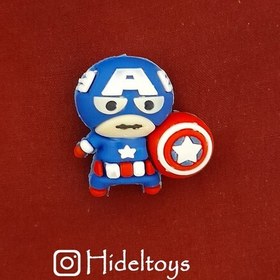 تصویر سرمدادی سیلیکونی فانتزی مدل Captain america کاپیتان آمریکا مجموعه انتقام جویان 