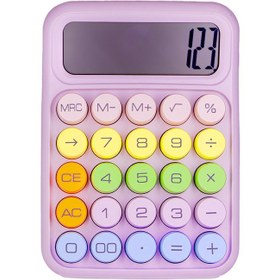 تصویر ماشین حساب فانتزی رنگی ELECTRONIC CALCULATOR